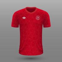 realistisch voetbal overhemd ,Canada huis Jersey sjabloon voor Amerikaans voetbal uitrusting. vector