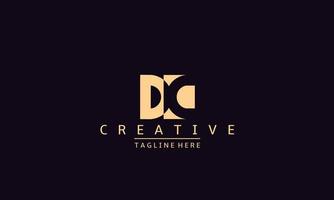 creatief brief gelijkstroom, dc logo ontwerp sjabloon vector. modern d c logo ontwerp. vector