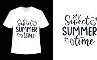 zoet zomer tijd sublimatie t-shirt ontwerp vector