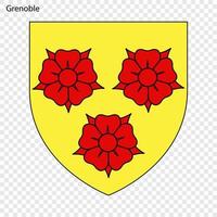 embleem van grenoble vector