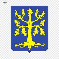 embleem van stad van Duitsland vector