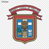 embleem stad van Peru. vector