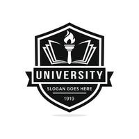 Universiteit logo ontwerp vector