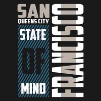 san francisco tekst logo vector ontwerp