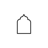 ornamen moskee teken symbool. vector illustratie