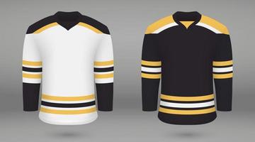 overhemd sjabloon kracht hockey Jersey Boston vector