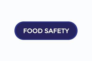 voedsel veiligheid vectoren.teken etiket bubbel toespraak voedsel veiligheid vector