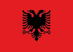 gemakkelijk kaart Albanië vector