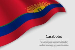 Golf vlag van carabobo is een staat van Venezuela vector