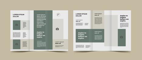 creatief zakelijke bedrijf drievoud brochure sjabloon met modern lay-out ontwerp a4 vector illustrator.