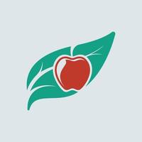 appel fruit concept logo. modern en minimalistische logo. fit voor bedrijf, merk, identiteit, koopwaar, bedrijf. vector eps 10.