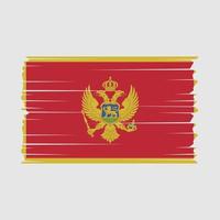 montenegro vlag vector