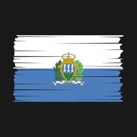 vlag van san marino vector