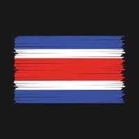 costa rica vlag borstel vector