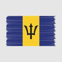 Barbados vlag borstel vector