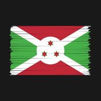 Burundi vlag borstel vector