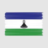 Lesotho vlag borstel vector