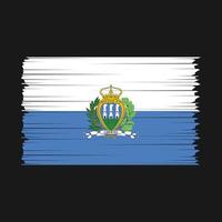 san marino vlag borstel vector