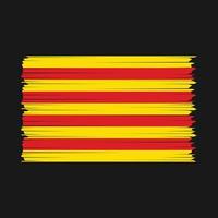 Catalonië vlag borstel vector