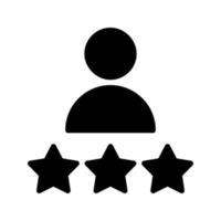 terugkoppeling vector icoon. getuigenis illustratie teken. beoordeling symbool. ervaring logo.