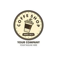 koffie winkel voor logo in vector