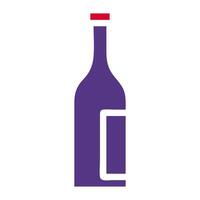 wijn icoon solide rood Purper stijl Pasen illustratie vector element en symbool perfect.