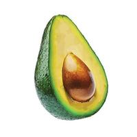 waterverf gesneden avocado vector