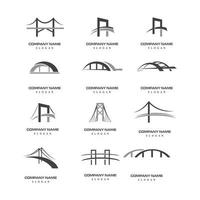 brug logo sjabloon vector pictogram illustratie ontwerp