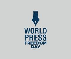 wereld persvrijheid dag vectorafbeelding vector