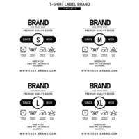 kleding etiket label sjabloon concept vector ontwerp branding