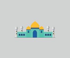 ramadan kareem kleurrijke moskee vectorafbeelding vector