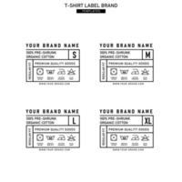 kleding etiket label sjabloon concept vector ontwerp branding