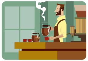 barista vector