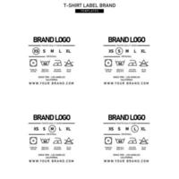 kleding etiket label sjabloon concept vector ontwerp branding