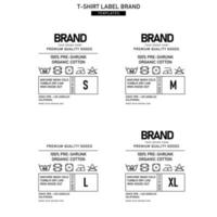 kleding etiket label sjabloon concept vector ontwerp branding