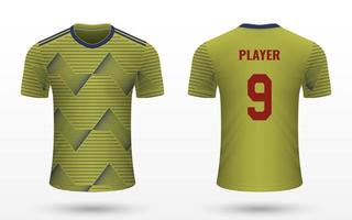 realistisch voetbal overhemd Jersey vector