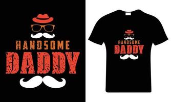 knap papa. vader dag t-shirt ontwerp. vader t overhemd vector. vector