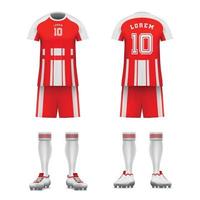 realistisch voetbal uniform reeks vector