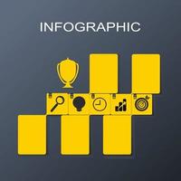 infographic met icoon sjabloon voor bedrijf vector
