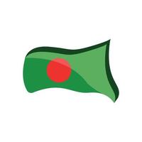 vlag van bangladesh 3d vector