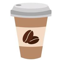 papier koffie beker. vector illustratie