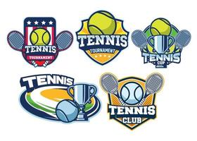 tennis insigne ontwerp reeks vector