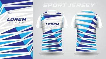 blauw overhemd voetbal Amerikaans voetbal sport Jersey sjabloon ontwerp mockup vector