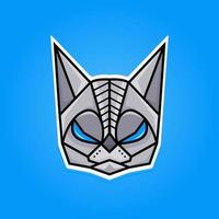 vector kat robot mascotte logo illustratie