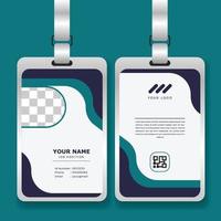 sjabloon voor professionele identiteitskaart met mockup vector