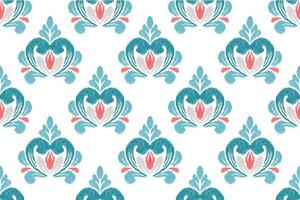 lapwerk bloemen patroon met paisley en Indisch bloem motieven. damast stijl patroon voor textil en decoratie vector