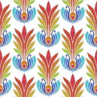 lapwerk bloemen patroon met paisley en Indisch bloem motieven. damast stijl patroon voor textil en decoratie vector