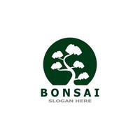 bonsai boom fabriek vector logo illustratie