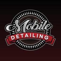 mobiel detaillering logo ontwerp vector illustratie