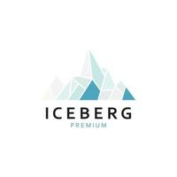 ijsberg abstract logo sjabloon. vector